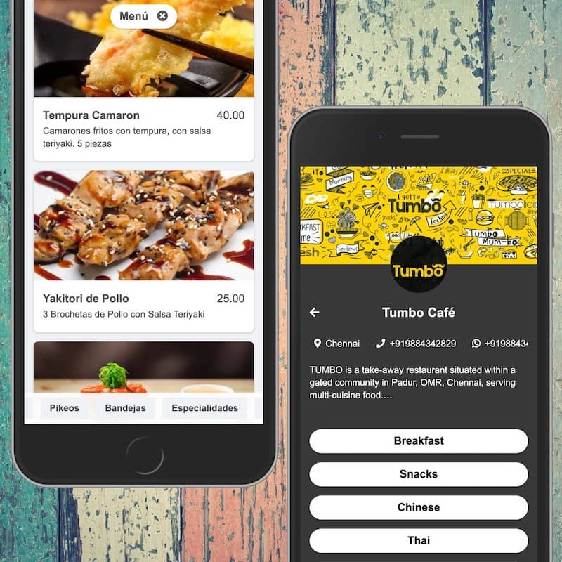 Alcuni fantastici design di menu su smartphone