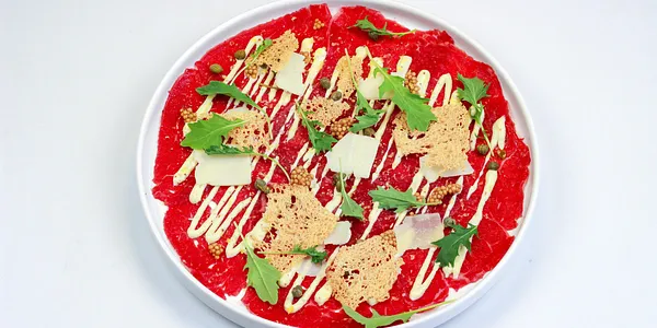 * hovädzie carpaccio s caesar majonézou, 