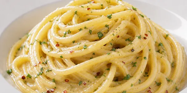 Tonnarelli aglio olio e peperoncino🌶️