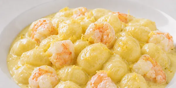 Gnocchi Gamberi e Limone