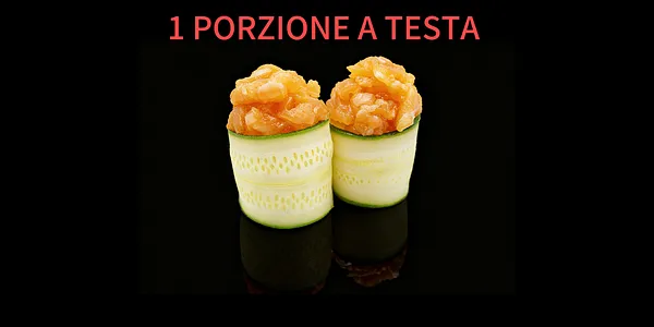 45. Gunkan zucchina salmon (1 porzione a testa)