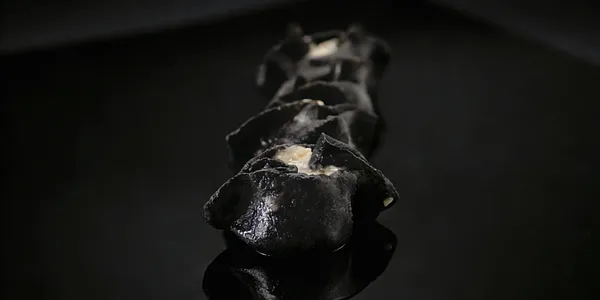 10. Ravioli al nero di seppia 