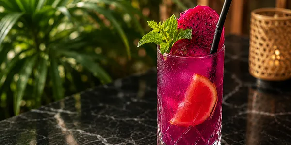 Butterfly pea lemonade