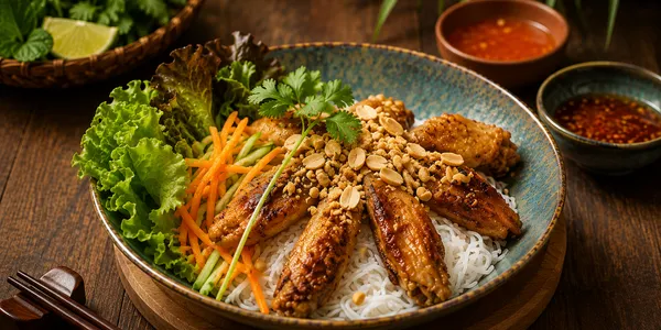 N2 FRIED SPRINGROLLS WITH RICE NOODLES