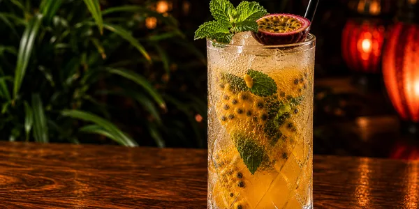 Passionfruit virgin mojito