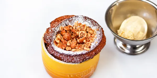 chocolate soufflé,