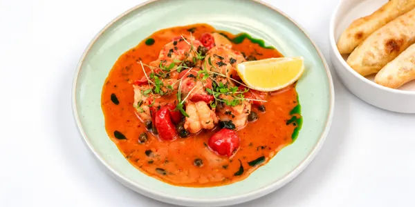 tiger prawns grilled with n'duja butter, 