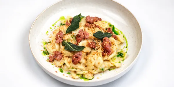orecchiette with roasted salsiccia,