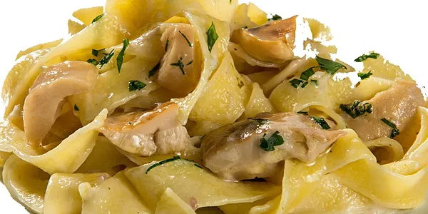 TAGLIATELLE CON FUNGHI PORCINI*