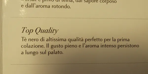 Tè nero top quality