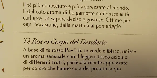 Tè rosso corpo del desiderio 
