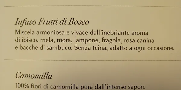 Infuso Frutti di bosco 