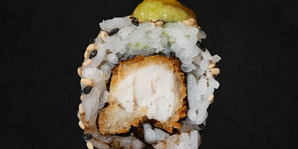 10 - Uramaki tempura di ombrina [8 Pezzi]