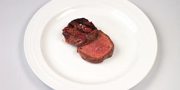 beef fillet grilled over the wood charcoals